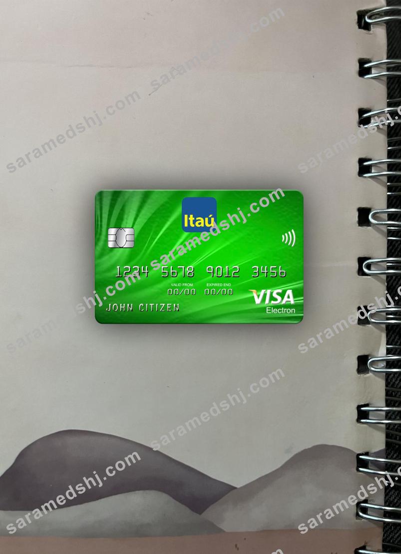 Uruguay Itau bank visa electron card photolook front